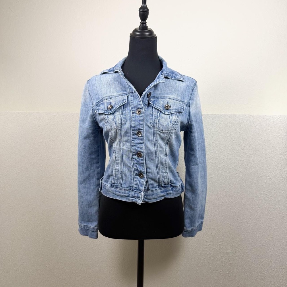 Paris Blues Y2K Light Wash Denim Jacket — Size S